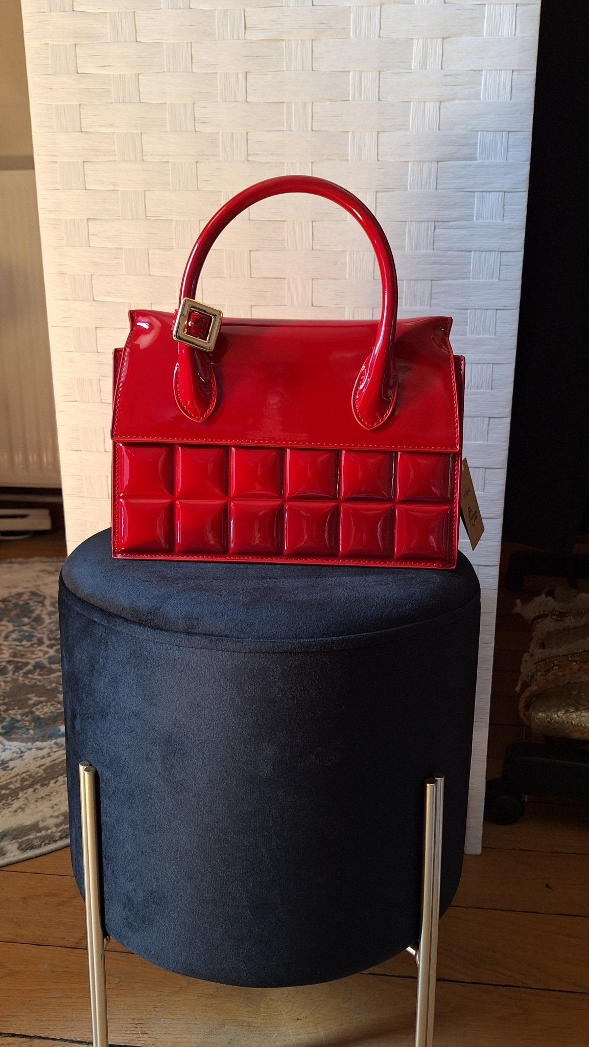 sac a main rouge style jacquemus